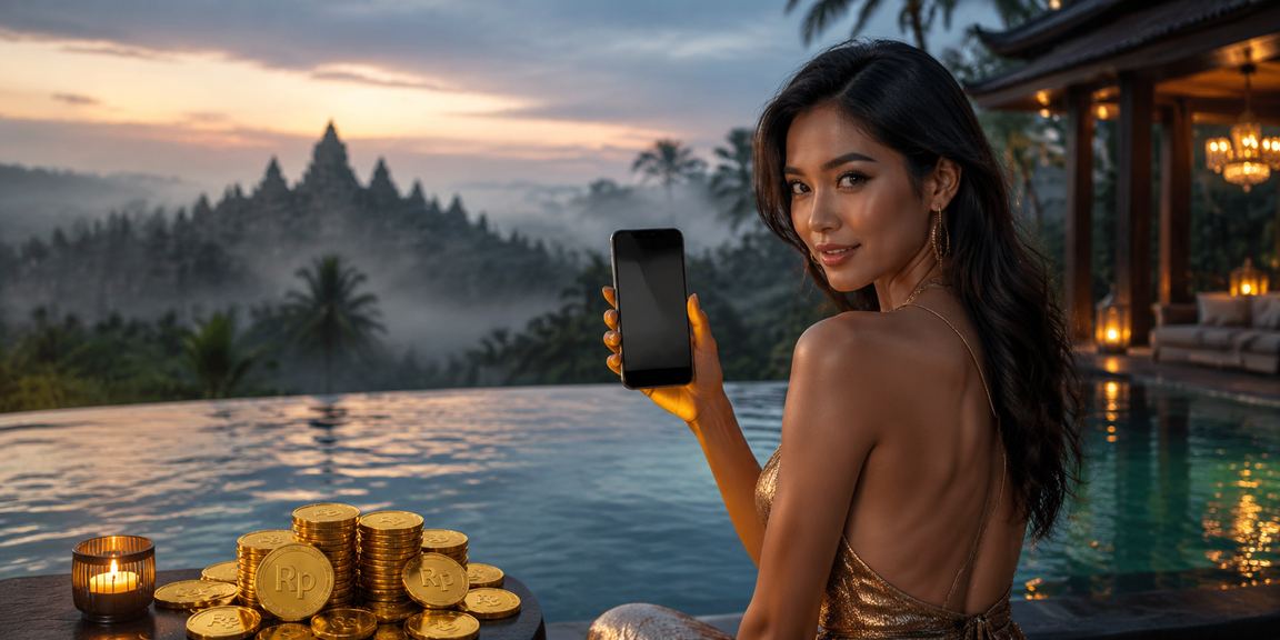 Pemain mengakses akun kasino online lewat aplikasi ponsel
